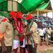 COMRADESHIP - National Insight News Governor Ayo Fayose being decorated by the leaders of the Labour Union