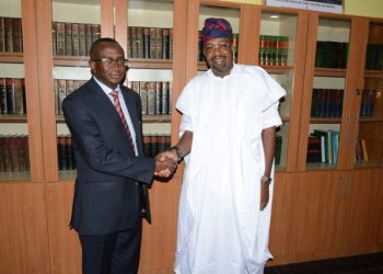 Sustainable tourism developmentThe Director General, Nigerian Tourism Development Corporation (NTDC) , Mr. Folorunsho  Coker exchanging pleasantries with the Chairman, Niger Delta Development Commission (NDDC), Senator(Chief) Victor Ndoma-Egba during a courtesy visit to the Chairman by the Director General  to ensure collaboration  andpartnership for sustainable tourism development held at the Commission in Abuja recently.