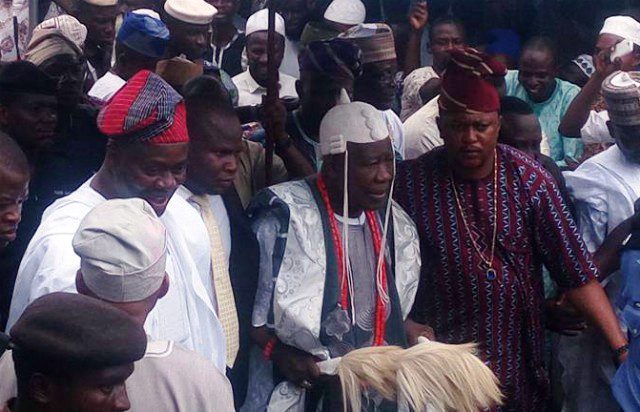 Seyi-Makinde olubadan others - National Insight News Engineer Seyi Makinde ushering Olubadan of Ibadan to his seat the 4t OmititunRamadan lecture held on Friday in Ibadan