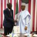UNICEF AND SARAKI - National Insight News Senate President 
 Dr Bukola Saraki 
 WelcomingMohammed Malick Fall, Head of  UNICEF delegation in the country during a visit to his office ,
