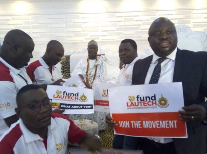 ooni fund lautech - National Insight News Oni with some of the members of FundLAUTECH