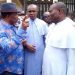 Anambra-Shooting-0 - National Insight News Governor Obiano being briefed by the priest of the church where worshippers were killed in Anambra yesterday.