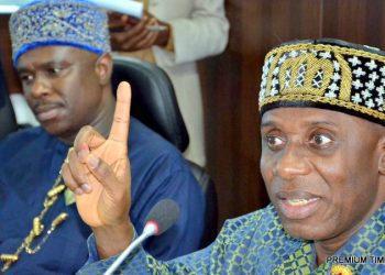 Minister of Transport, Rotimi Amaechi and Dakuku Peterside