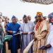 20183 - National Insight News The Executive Governor of Oyo State, Senator Abiola Ajimobi, and Senator Abdulfatai Buhari, Chairman Senate Committee on ICT and Cybercrime presenting a car key to Aseyin of Iseyin Oba Abdulganiyy Adekunle Ologunebi at the 2018 edition of Senator Fatai Buhari empowerment prograame held at NYSC Iseyin