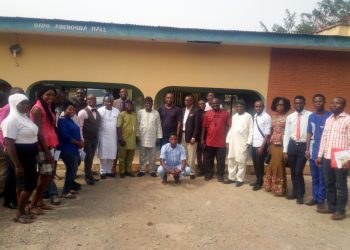 Group photograph of participants at the one day seminar organized by Association of Online Media Practitioners of Nigeria Oyo state Chapter