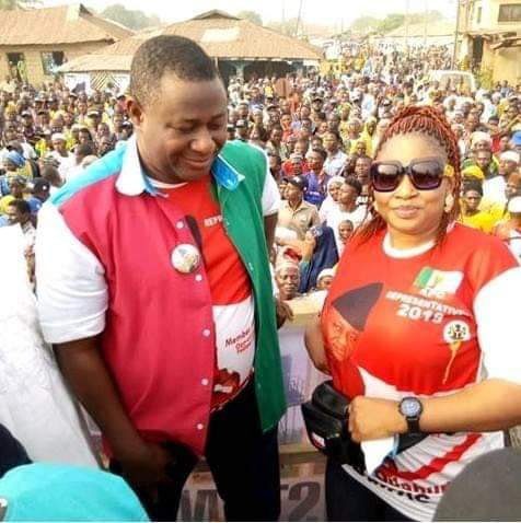 Hon Odebunmi and Yeye;uwa Toyin Odebunmi