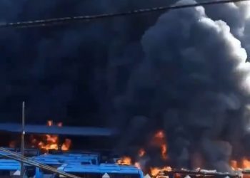 BRT TERMINAL ON FIRE