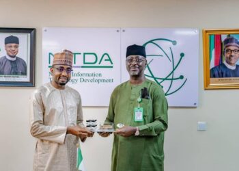 Director-General-NITDA-Mallam-Kashifu-Inuwa-Abdullahi-CCIE-and-Director-General-of-NEMA-Mustapha-Habib-Ahmad-at-the-NITDA-headquarters-in-Abuja.
