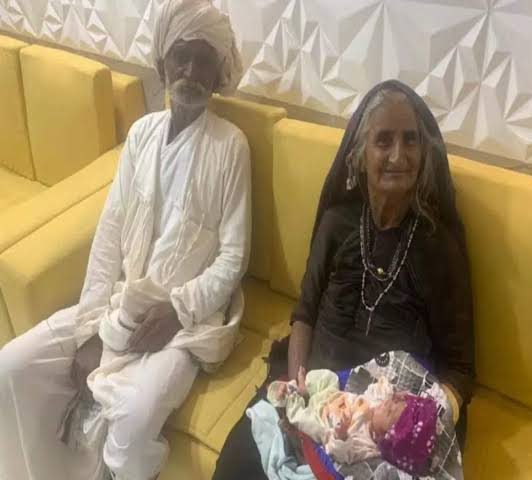 images (58)_1 - National Insight News Jivuben Valabhai Rabari with the newborn baby. Pic  Times of India