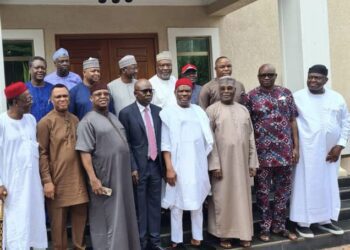 Atiku  Abubakar and his team @ Gov Wike's Residence in Abuja