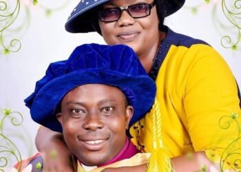 Bishop Rt Revd Oluwaseun Aderogba of Jebba Diocese and his wife