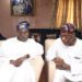 Asiwaju Bola Ahmed Tinubu and former president olusegun Obasanjo