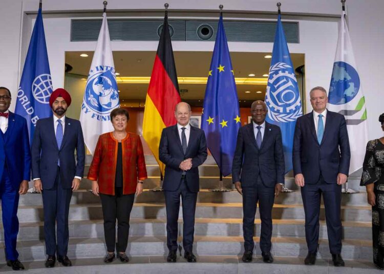 G20 compact - National Insight News German Chancellor Olaf Scholz, President of the African Development Bank Group Dr Akinwumi Adesina, and others  during the G20 Compact with Africa conference.