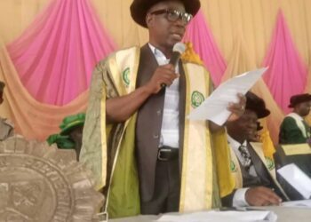 Rector of The Oke-Ogun Polytechnic, Saki (TOPS) , Dr. Sikiru Adetona Ajibola