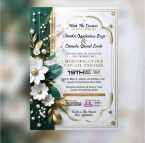 Wedding invitation - National Insight News
