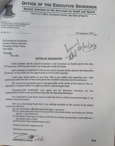 Resignation letter - National Insight News Political thugs