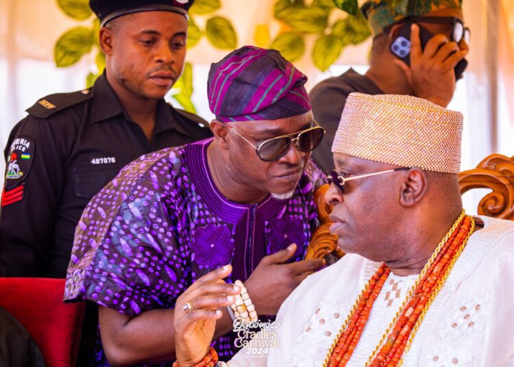 IMG-20250220-WA0047 - National Insight News Bashorun Akinwale Akinwole with Oba Ghandi Afolabi Olaoye Soun Orumogege 111