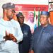 Dr Bio - National Insight News Caption From left, Governor Seyi Makinde, Dr Simeon Ehui, Director General of the International Institute for Tropical Agriculture (IITA) and Dr Julius Maada Bio, President of the Republic of Sierra Leone, during Bio’s visit to Oyo State.