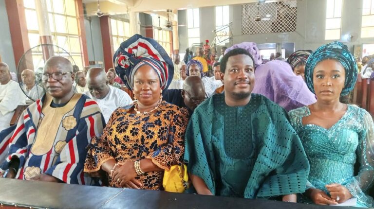 Top Government Officials, Traditional Rulers, Politicians Grace Wedding Thanksgiving of Oyo Perm Sec’s Son