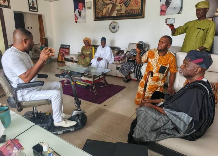 - National Insight News Representatives of olubadan elect led by Oloye Lekan Alabi during the solidarity visit to Dr Yinka Ayefele