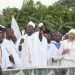 Ooni of Ife Oba  Adeyeye Ogunwusi  offering prayers  to appease the gods during the festival while Olori wuraola and other watches