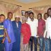 Executives members of FOSSU in a group Photograph with Senator Abdulfatai Buhari after the presentation of the letter