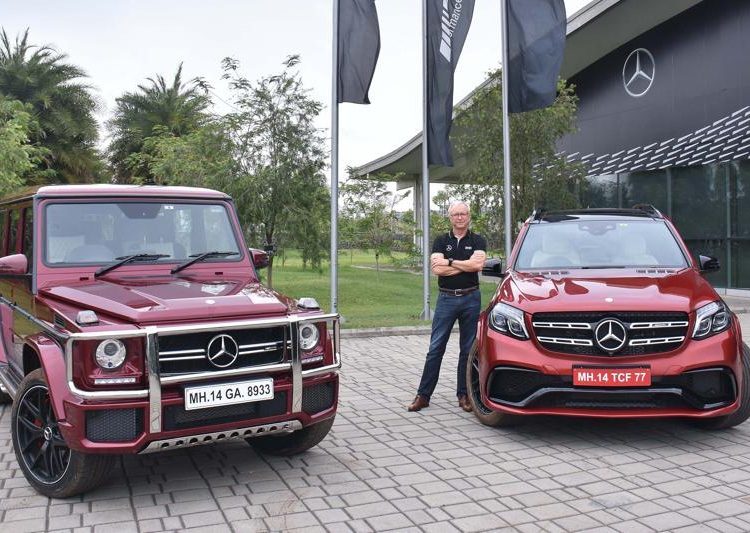 Roland Folger, MD & CEO, Mercedes-Benz India with Mercedes-AMG GLS 63 and Mercedes-AMG G 63 ‘Edition 463’.(Company Handout )