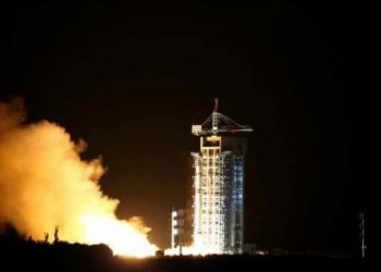 launching of satellite into the space