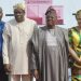 L-R: Sales Manager, Spectranet Everest Technologies Limited, Mr. Akinwumi Ariyo; Oyo State Deputy Governor, Chief Moses Adeyemo; the Governor, Senator Abiola Ajimobi; and his wife, Florence, during the inauguration of the state's e-governance initiative, at the Governor's Office, Ibadan on Monday. photo credit. www.parrotng.com