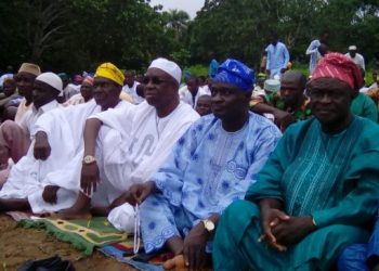 Engineer Rauf Olaniyan  at Eid ground in Igboho