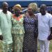 wife (centre) and the children and of late Dele Jonathan