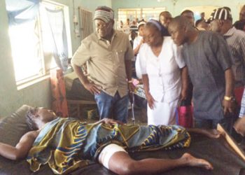 Ortom at Saint Mary Hospital and General Hospital Okpoga to commiserate with victims and survivors of Monday evening attack at Omusu village,

Read more at: https://www.vanguardngr.com/2018/03/26-killed-herdsmen-sack-benue-village-fresh-attack/