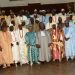 Governor Ajimobi and some of the traditional rulers in oyo state at the meeting with traditional rulers in the state  held at House of Chiefs Ibadan