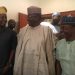 Taye Akande Adebisi, currency with Ex.Gov Sule Lamido and a Presidential Aspirant with the scion of Adebisi dynasty and Oyo House of Assembly aspirant Comrade Yusuf Adebisi during a courtesy call to Lamido in Kano