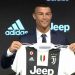 Ronaldo showing his Jersey after passing Juventus Medicals