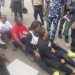 some  of protestants arrested by security agents