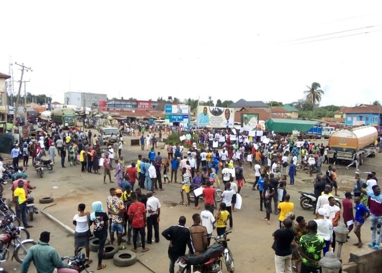 Protesting Youths in Ogbomoso