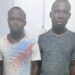 The suspects Desmond Ikechukwu Okafor (21) and Egwuonwu Gift Iyke (34)