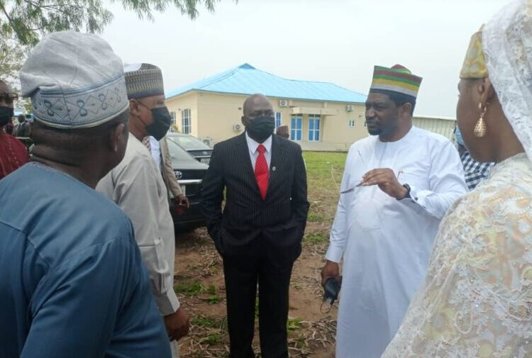 ICPC Chairman Professor Bolaji Owasanoye, SAN addressing members of Members of the House of Representatives Committee on Anti-corruption at the ICPC Headquarters in Abuja