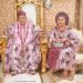 Queen Damilola Adeyemi and Alaafin of Oyo oba Lamidi Olayiwola