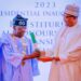 president Muhammad Buhari Honoring  President -elect Asiwaju Bola Ahme Tinubu