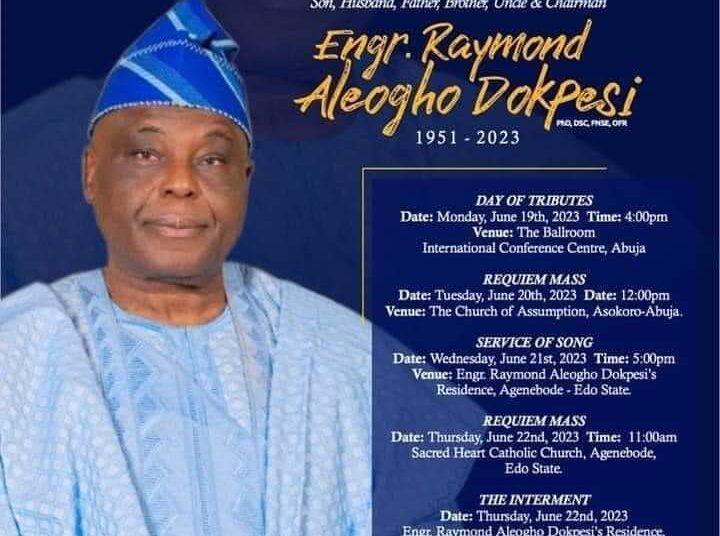 Daar Communication Chair Raymond Dokpesis Funeral Rite Released