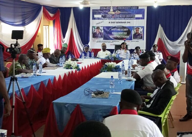 Oyo NSCDC Capacity building programme for private security guards