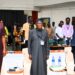 From left, Oyo State Governor, Seyi Makinde; Otunba Oyewole Fasawe; Former President, Chief Olusegun Obasanjo and Director General, International Institute of Tropical and Agriculture (IITA),Dr Simeon Ehui, during the Agribusiness for Food Security Initiative Summit, held at IITA Conference Centre, Ibadan. PHOTO: Oyo Gov's Media Unit.