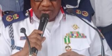 Commandant Augustine Padonu, the State Commandant, NSCDC, Oyo State