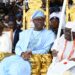 Oloye Bayo Adelabu, Minister of Power, Governor Seyi Makinde and Oba Owolabi Olakulehin, 43rd Olubadan of Ibadanland