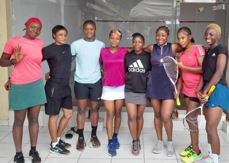 Female squash players