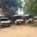 Buses burnt in Yobe State on Thursday, August 1, 2024