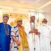 Ooni flanked by some of the BOT members at the Inauguration