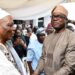 Oyo State Governor, Seyi Makinde (right) and former governor of Oyo State and Otun Olubadan of Ibadanland, Oba Senator Rashidi Ladoja, during the 80th birthday prayer of Ladoja, held at his residence, Bodija, Ibadan. PHOTO: Oyo Gov's Media Unit